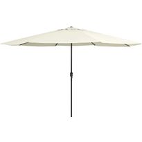 Aurinkovarjo metallirunko 400 cm hiekanvalkoinen