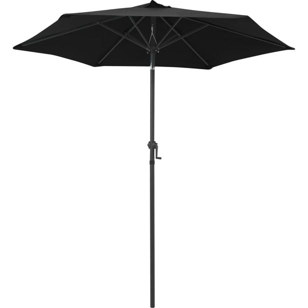 Aurinkovarjo musta 200x211 cm alumiini_1