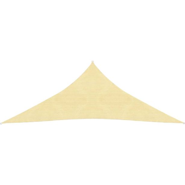 Aurinkovarjo purje hdpe kolmikulmainen 5x5x5 m beige_1
