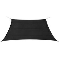 Aurinkovarjo purje hdpe neliö 3.6x3.6 m antrasiitti