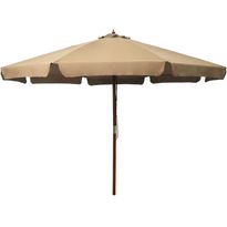 Aurinkovarjo puurunko 330 cm ruskeanharmaa