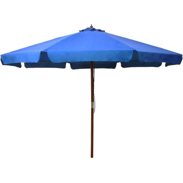Aurinkovarjo puurunko 330 cm taivaansininen_1