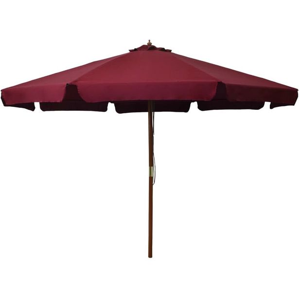 Aurinkovarjo puurunko 330 cm viininpunainen_1