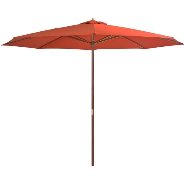 Aurinkovarjo puurunko 350 cm terrakotta_1