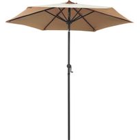Aurinkovarjo ruskeanharmaa 200x211 cm alumiini