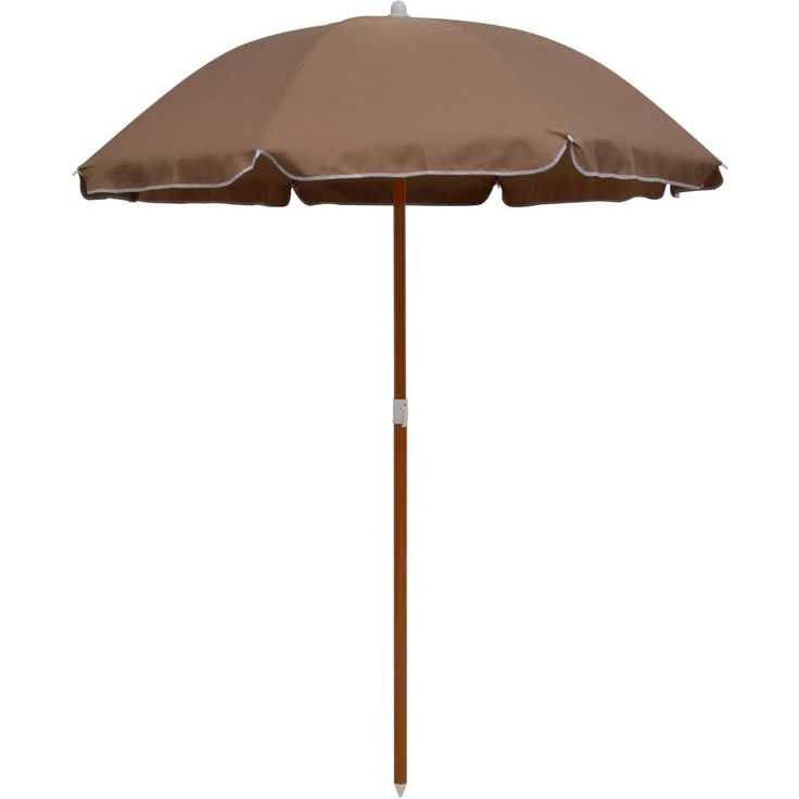 Aurinkovarjo terästanko 180 cm ruskeanharmaa_1