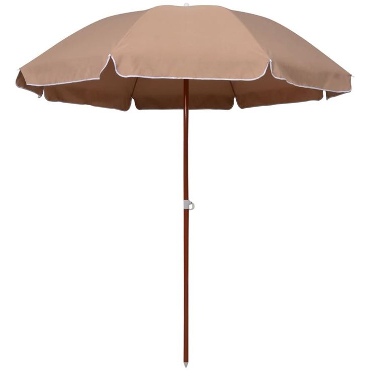 Aurinkovarjo terästanko 240 cm ruskeanharmaa_1