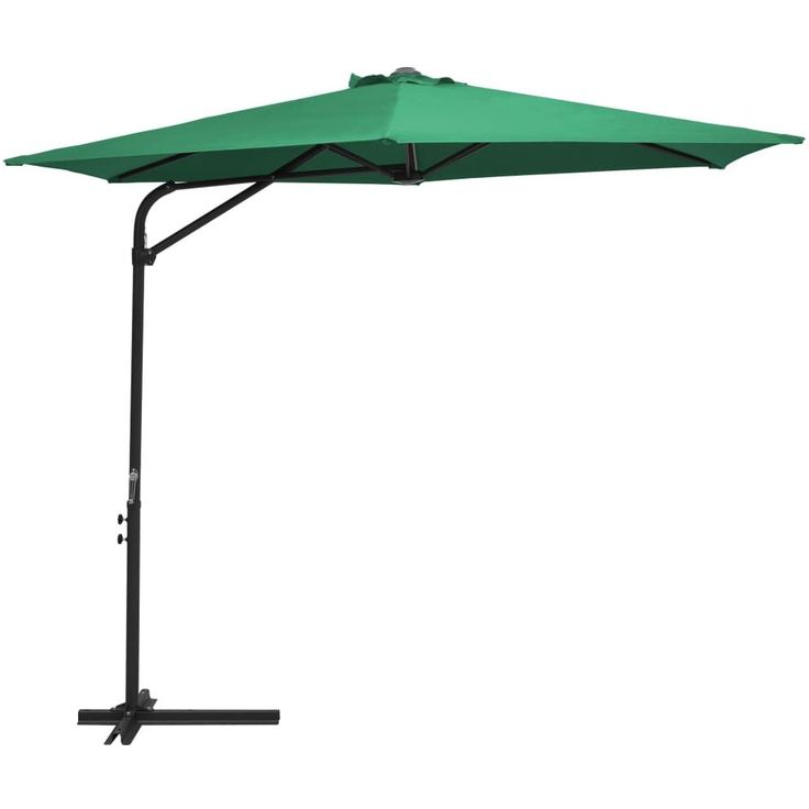 Aurinkovarjo terästanko 300cm vihreä_1