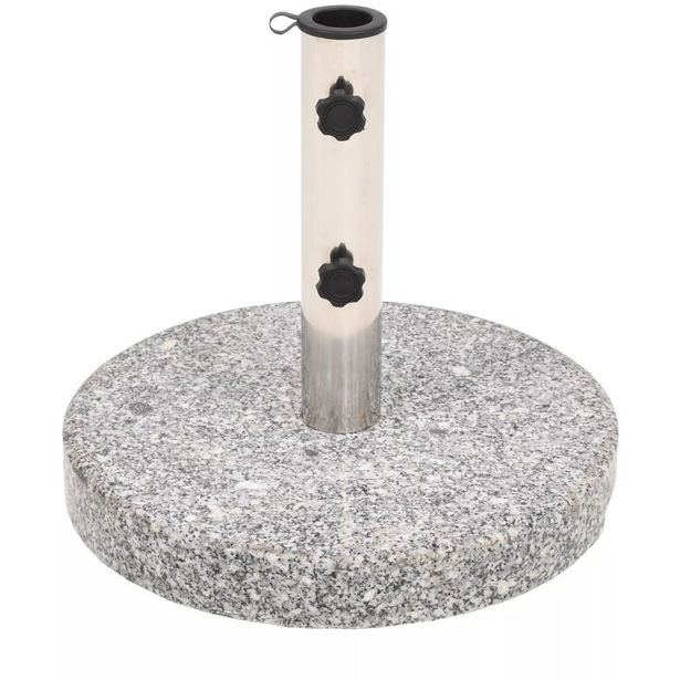 Aurinkovarjon alusta graniitti pyöreä 22 kg_1