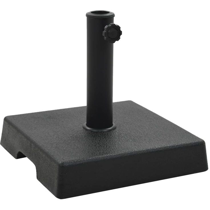 Aurinkovarjon jalka polyresiini 8 kg neliö musta_1