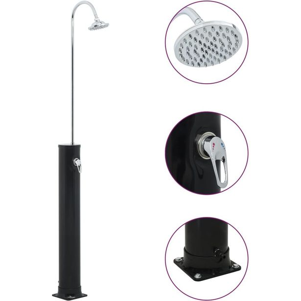 Aurinkovoimasuihku 214 cm 20l musta_1