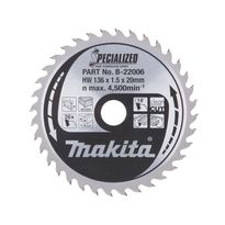 Pyörösahanterä Makita Specialized B-21006, Ø136x20x1.5mm, 36T