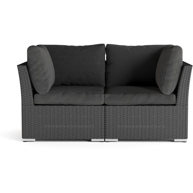 Wisconsin Premium Ulkosohva Käsinojilla 2-hengen Polyrottinkia