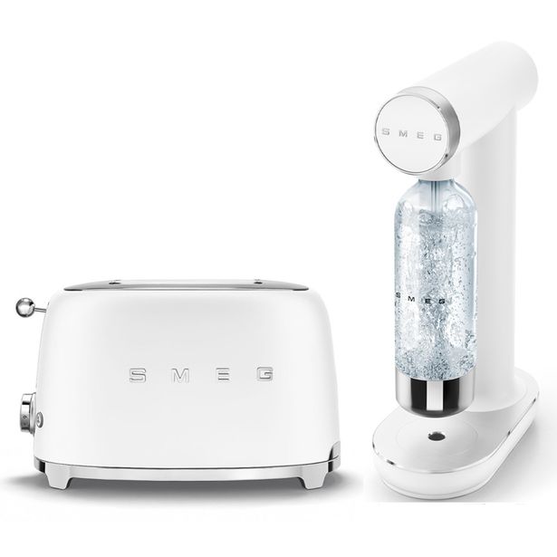 Tuotepaketti Smeg - hiilihapotuslaite ja leivänpaahdin TSF01