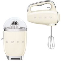 Tuotepaketti Smeg - sitruspuristin ja sähkövatkain