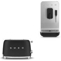 Tuotepaketti Smeg - leivänpaahdin TSF01 ja espressokone BCC12
