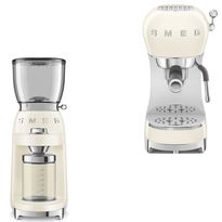 Tuotepaketti Smeg - espressokone ECF02 ja kahvimylly CGF11