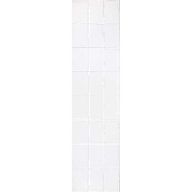 Märkätilalevy Berry Alloc Wall&Water, Lumenvalkoinen Satin 200 x 300 mm:n kuviolla