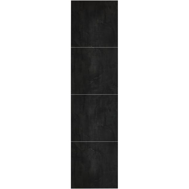 Märkätilalevy Berry Alloc Wall&Water, Black Velvet Satin 600 x 600 mm:n kuviolla