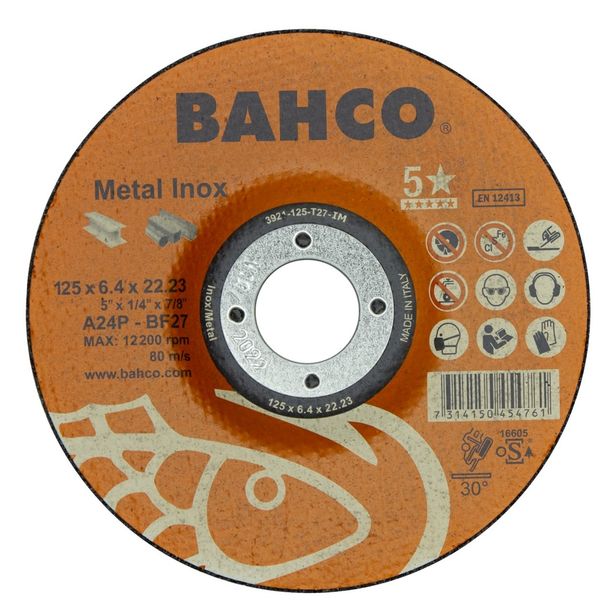 Hiomalaikka Bahco A30S T42, 115x6, 4x22.23mm