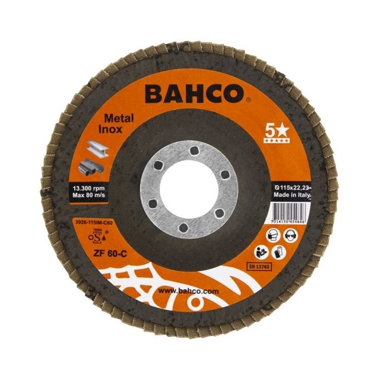 Lamellilaikka Bahco INOX+Fe P40 125 x 22,23mm, kartiomainen