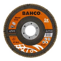 Lamellilaikka Bahco INOX+Fe P60 125 x 22,23mm, kartiomainen