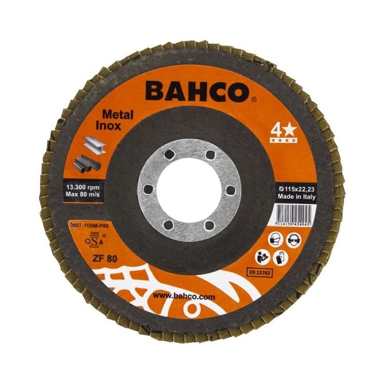 Lamellilaikka Bahco Flat INOX+Fe T42 P40, 125x22.23mm