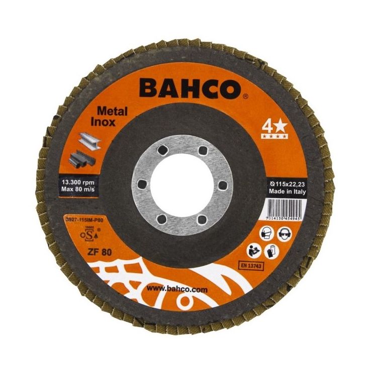 Lamellilaikka Bahco INOX+Fe T42 P60 125 x 22,23mm, tasainen