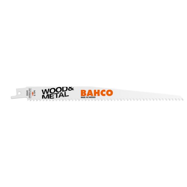 Puukkosahanterä Bahco Sandflex Bi-Metal SC 100x0,9mm, 4/6TPI, hienolle metallille, 2kpl