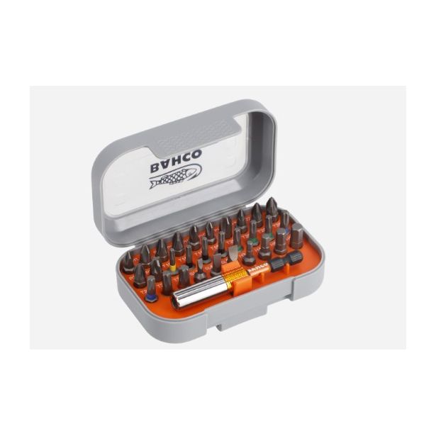 Kärkipidin Bahco Ph+pz+torx+sl+hex, 25mm, 31 kpl