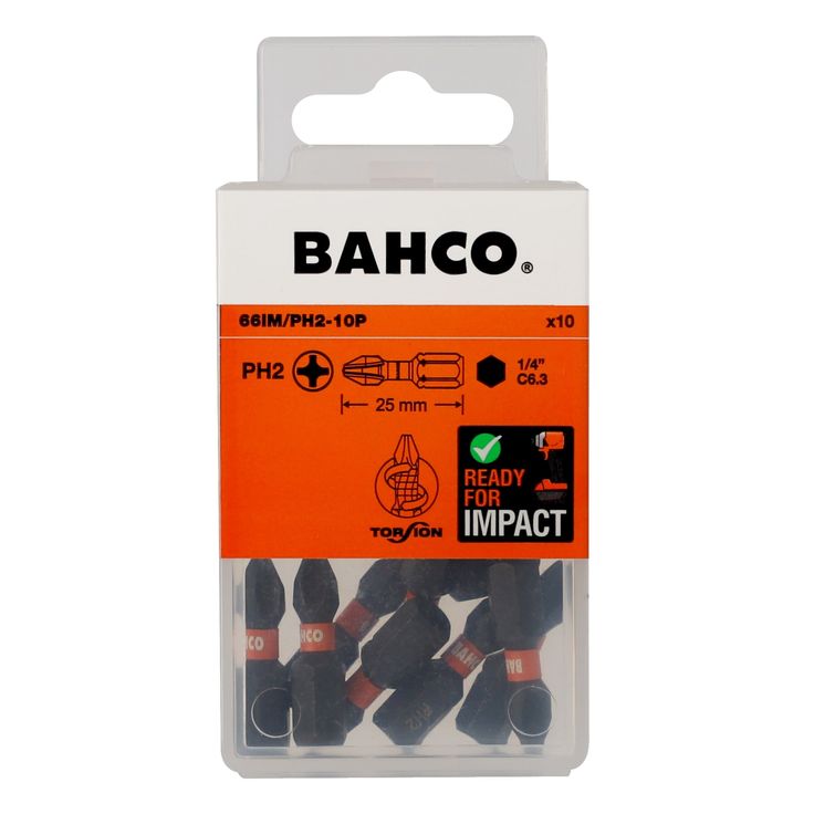 Iskukärkisarja Bahco 66IM PH2 25mm, 10kpl