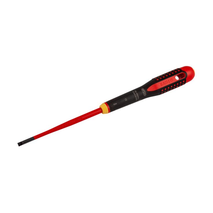 Sähköeristetty ruuvimeisseli Bahco Ergo™ Slim Slotted, 1, 0 x 5, 5x125mm, 1, 0x5