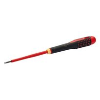 Sähköeristetty ruuvimeisseli Bahco Ergo™ Slim Slotted, 0, 5 x 3, 0x100mm, 0, 5x3