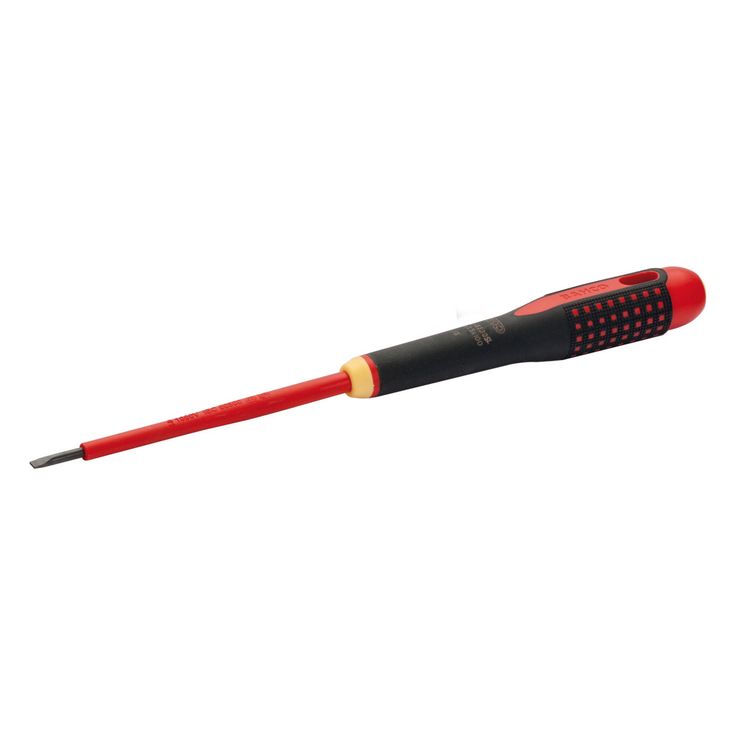 Sähköeristetty ruuvimeisseli Bahco Ergo™ Slim Slotted, 0, 5 x 3, 0x100mm, 0, 5x3