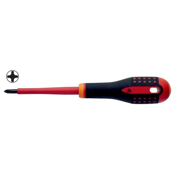 Sähköeristetty ruuvimeisseli Bahco Ergo PH0x75mm 1000V VDE