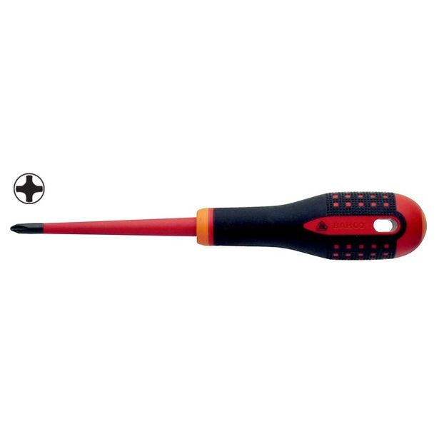 Sähköeristetty ruuvimeisseli Bahco Ergo™ Slim Phillips PH1, 80mm
