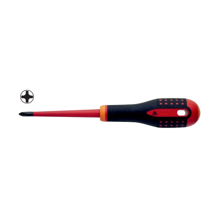 Sähköeristetty ruuvimeisseli Bahco Ergo™ Slim Phillips PH1, 80mm