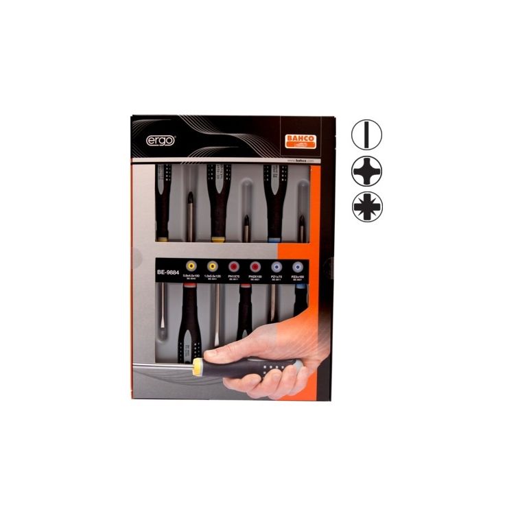 Ruuvimeisselisarja Bahco Ergo™, 6 kpl (2)