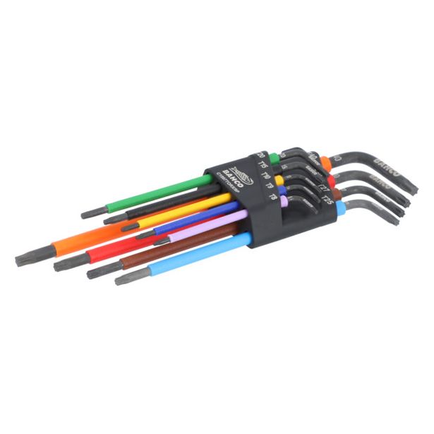 Torx-avainsarja Bahco T8-T40 9kpl värikoodattu