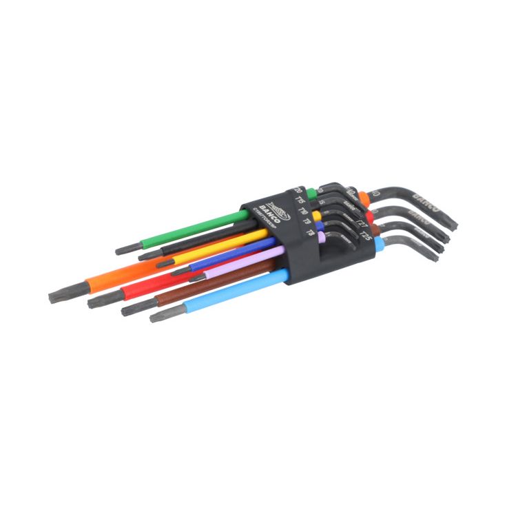 Torx-avainsarja Bahco T8-T40 9kpl värikoodattu