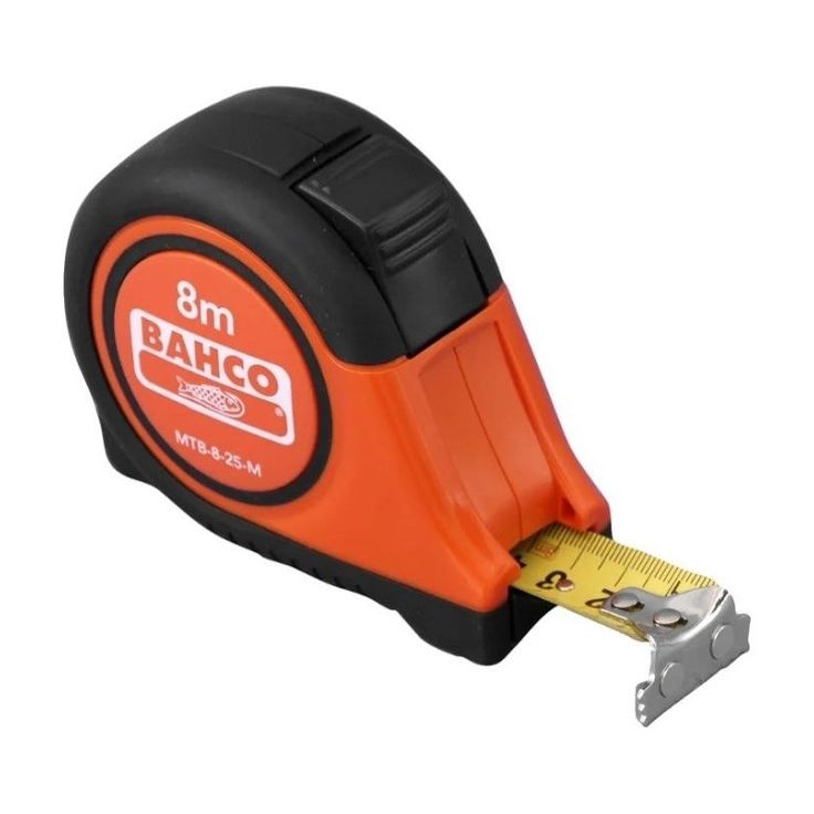 Magneettinen mittanauha Bahco MTB, 8 m x 25 mm