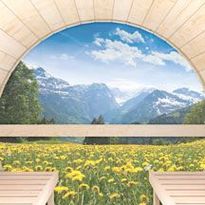 Pyöreä maisemaikkuna, Ø2m