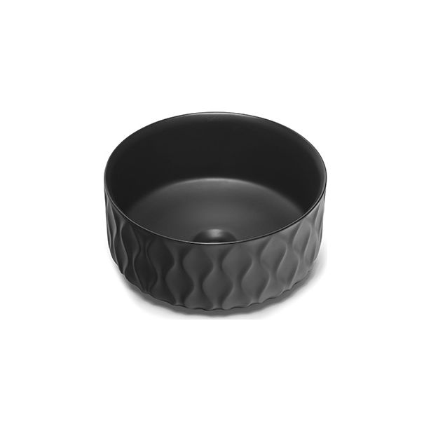 Malja-allas Bathco Sand Waves, Ø360mm, musta