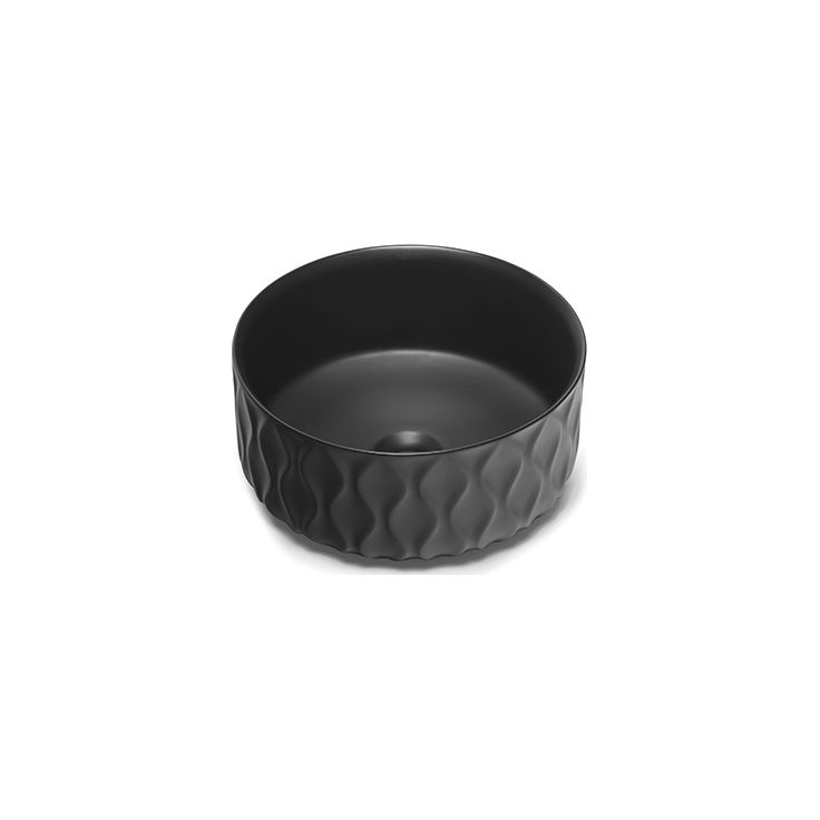 Malja-allas Bathco Sand Waves, Ø360mm, musta