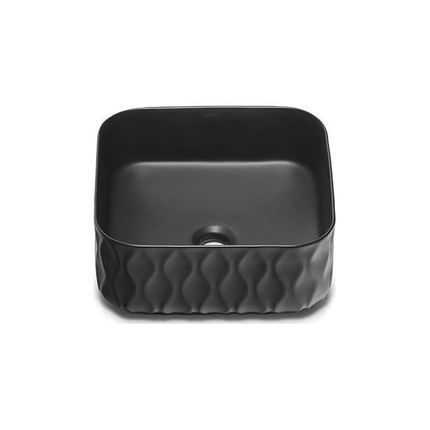 Malja-allas Bathco Sand Waves, 385x385mm, musta