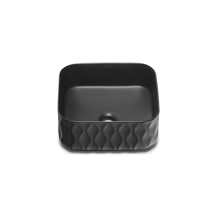 Malja-allas Bathco Sand Waves, 385x385mm, musta