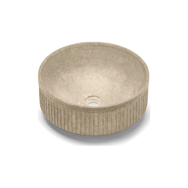 Malja-allas Bathco Striae, Ø380mm, beige
