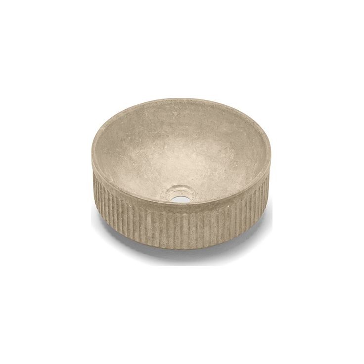 Malja-allas Bathco Striae, Ø380mm, beige