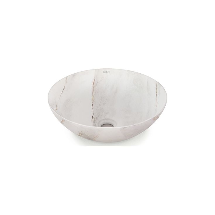 Malja-allas Bathco Luena, Ø400mm, calacatta
