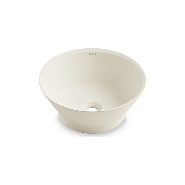 Malja-allas Bathco Etna Cru, Ø395mm, matta luonnonvalkoinen
